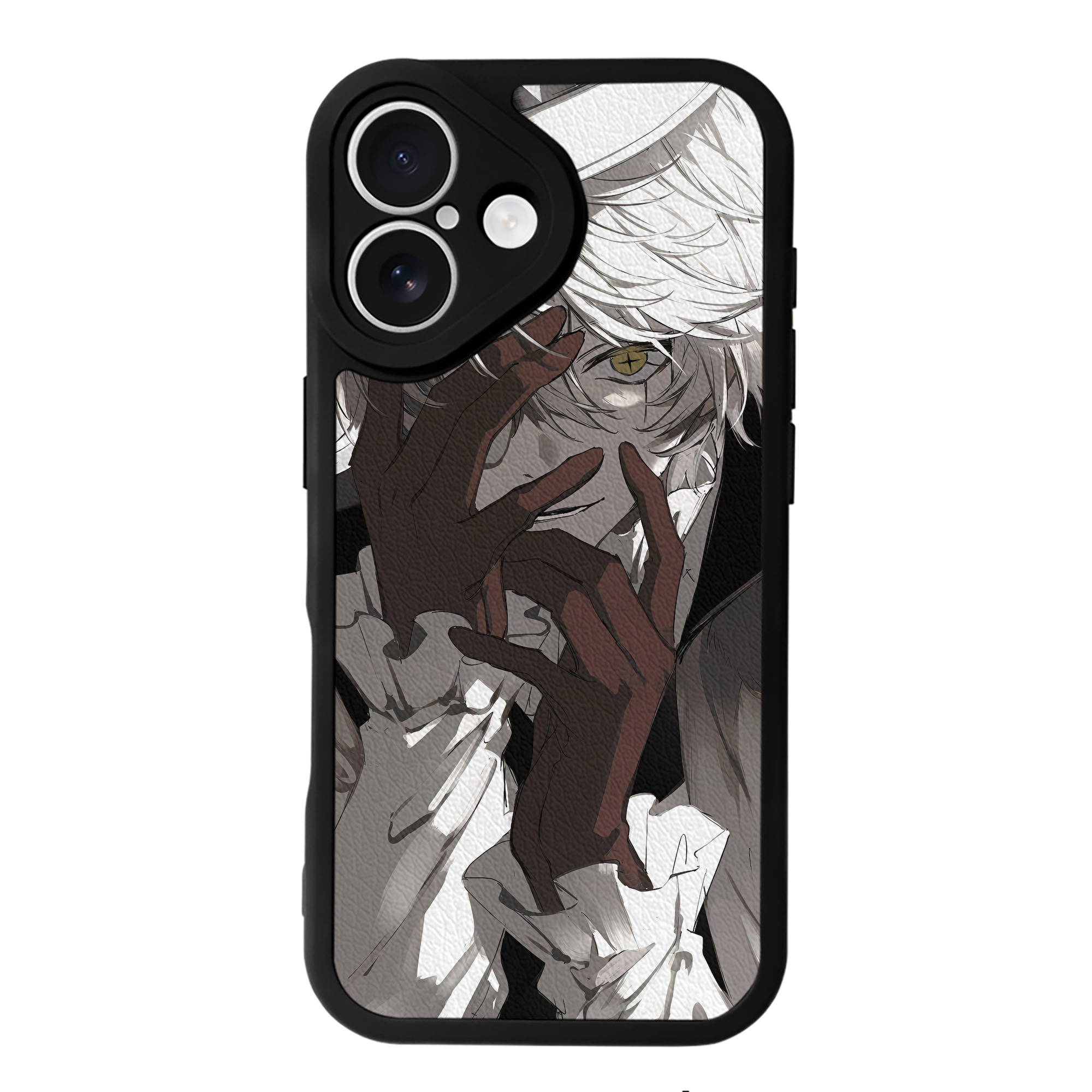 （画像用） 文豪ストレイドッグス Bungo Stray Dogs 【iPhone 16シリーズ対応】シリコンスマホケース（レザー調） 材質：シリコン